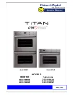 Fisher & Paykel Titan aerotech OD301MUS Service Manual предпросмотр