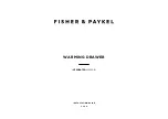 Fisher & Paykel W30SDEI Installation Manual preview