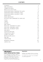 Preview for 3 page of Fisher & Paykel WA1060 Series Installation Manual/User Manual