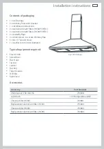 Preview for 5 page of Fisher & Paykel WALL CANOPY HC60PCHTX1 Installation Instructions And User Manual