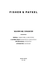 Предварительный просмотр 1 страницы Fisher & Paykel WB24SDEB2 User Manual