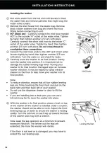 Preview for 12 page of Fisher & Paykel WH2424F Installation Manual/User Manual