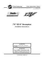 Fisher Engineering Minute Mount 2 EZ-V 95150 Installation Instructions Manual preview