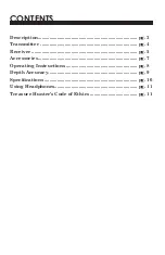 Preview for 2 page of Fisher Labs TW-7700 Operating Manual