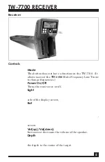 Preview for 5 page of Fisher Labs TW-7700 Operating Manual