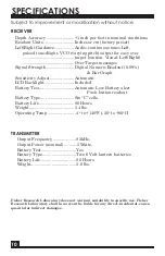 Preview for 10 page of Fisher Labs TW-7700 Operating Manual