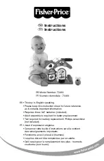 Fisher-Price 73460 Instructions Manual предпросмотр