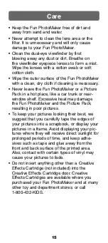 Preview for 15 page of Fisher-Price 73860 Manual