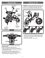 Preview for 6 page of Fisher-Price Action Sounds Trike Manual