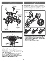 Предварительный просмотр 6 страницы Fisher-Price Action Sounds Trike Manual