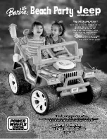 Fisher-Price BARBIE Beach Party Jeep Wrangler H4433 Owner'S Manual & Assembly Instructions предпросмотр