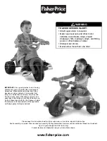 Fisher-Price Barbie Tough Trike Manual preview