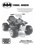 Preview for 1 page of Fisher-Price Batman Trail Rider P8990 Owner'S Manual & Assembly Instructions