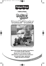 Fisher-Price Bee-Bop Buildin Travelin' Tractor 73436 Instructions preview