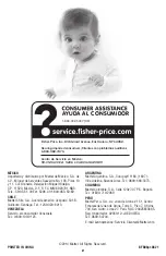 Предварительный просмотр 2 страницы Fisher-Price BFB08 Manual