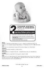 Preview for 2 page of Fisher-Price BFB15 Quick Start Manual