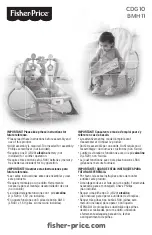 Fisher-Price BMH11 Instructions Manual preview