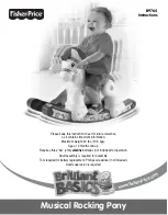 Предварительный просмотр 1 страницы Fisher-Price Brilliant Basics B9764 Instructions Manual