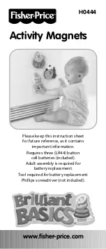 Preview for 2 page of Fisher-Price Brilliant Basics H0444 Instruction Sheet