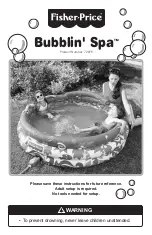 Fisher-Price Bubblin'Spa Manual preview