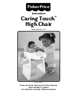 Preview for 1 page of Fisher-Price Caring Touch High Chair Instructions