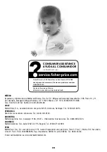 Preview for 20 page of Fisher-Price CHN35 Manual