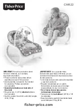 Предварительный просмотр 1 страницы Fisher-Price CMR22 Manual