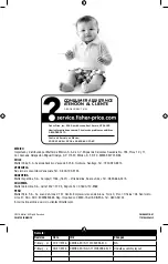 Preview for 24 page of Fisher-Price CMR54 Instructions Manual