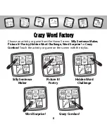 Preview for 4 page of Fisher-Price CrazyWord Factory B8287 Owner'S Manual