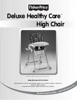 Предварительный просмотр 1 страницы Fisher-Price DELUXE HEALTHY CARE B0326 Instruction Sheet