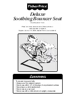 Fisher-Price Deluxe Soothing Bouncer Seat Instructions Manual preview