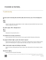 Preview for 1 page of Fisher-Price DISHDRAWER DD24SAX9 Troubleshooting