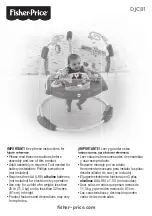 Preview for 1 page of Fisher-Price DJC81 Manual