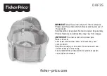 Предварительный просмотр 1 страницы Fisher-Price DRF35 Instructions Manual