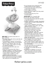 Fisher-Price DYH22 Manual preview
