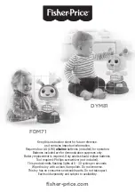 Fisher-Price DYM81 Instructions preview