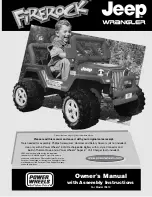 Fisher-Price FIREROCK 73610 Owner'S Manual & Assembly Instructions preview