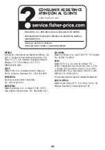 Preview for 20 page of Fisher-Price FLG91 Manual