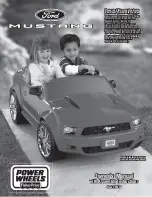 Preview for 1 page of Fisher-Price FORD MUSTANG P5920 Owner'S Manual & Assembly Instructions