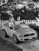 Fisher-Price Ford Mustang R9543 Owner'S Manual & Assembly Instructions preview