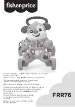 Fisher-Price FRR76 Quick Start Manual preview