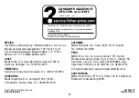 Preview for 4 page of Fisher-Price FVC25 Manual