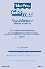 Preview for 27 page of Fisher-Price GeoTrax K8378 Manual