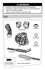 Предварительный просмотр 2 страницы Fisher-Price Grow To Pro 3-in-1 Sports Trainer 77206 Instruction Sheet