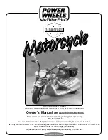 Preview for 1 page of Fisher-Price Harley-Davidson Motorcycle 73210 Owner'S Manual & Assembly Instructions