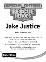 Fisher-Price Jake Justice Manual предпросмотр