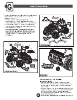 Preview for 23 page of Fisher-Price JEEP AFTERSHOCK 74270 Owner'S Manual & Assembly Instructions