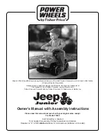 Fisher-Price Jeep Junior 74240 Owner'S Manual & Assembly Instructions preview