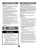 Preview for 13 page of Fisher-Price Jeep Junior 74240 Owner'S Manual & Assembly Instructions