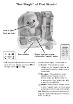 Preview for 3 page of Fisher-Price Laugh & Learn First Words Smart Puppy FFN33 Manual